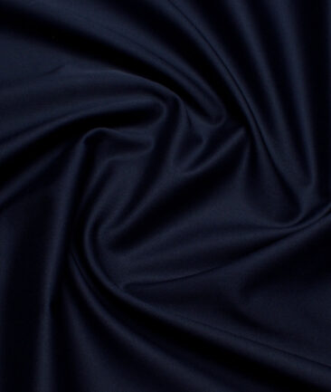 Soktas 2 Ply 120's Giza Cotton Solids Shirting Fabric (Dark Blue)
