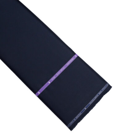 Soktas 2 Ply 120's Giza Cotton Solids Shirting Fabric (Dark Blue)