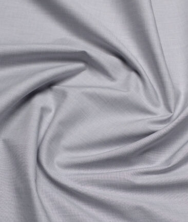 Soktas  Giza Cotton Solids Shirting Fabric (Silver Grey)