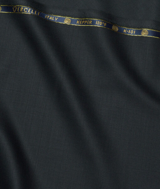 Vercelli Italy Super 120's Solids 70% Merino Wool Suiting Fabric (Lunar Green)