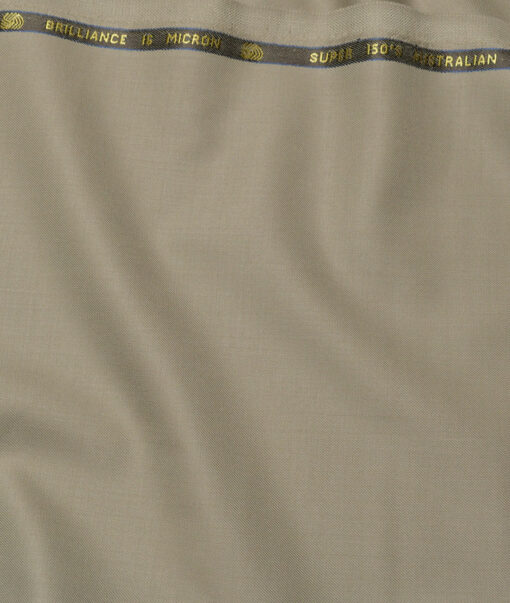 Vercelli Italy Super 150's Solids 70% Merino Wool Suiting Fabric (Vanilla Beige)