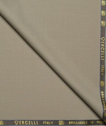 Vercelli Italy Super 150's Solids 70% Merino Wool Suiting Fabric (Vanilla Beige)