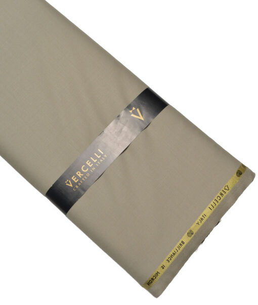 Vercelli Italy Super 150's Solids 70% Merino Wool Suiting Fabric (Vanilla Beige)