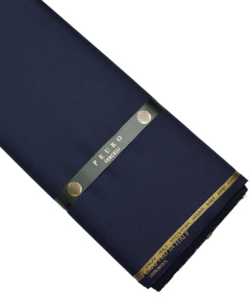 Vercelli Italy Super 140's Solids 100% Merino Wool Suiting Fabric (Dark Royal Blue)