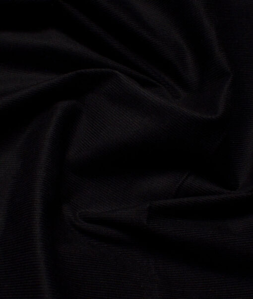 Arvind Tresca  Corduroy Cotton 18 Wales Stretchable Suiting Fabric (Black)