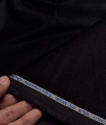 Arvind Tresca  Corduroy Cotton 26 Wales Stretchable Suiting Fabric (Black)