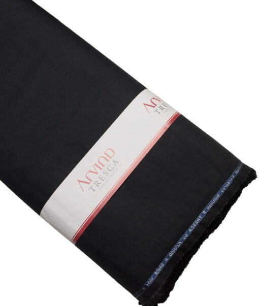 Arvind Tresca  Corduroy Cotton 26 Wales Stretchable Suiting Fabric (Black)