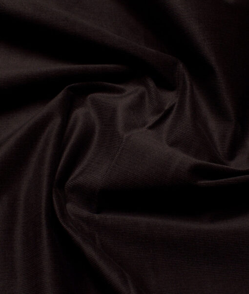 Arvind Tresca  Corduroy Cotton 26 Wales Stretchable Suiting Fabric (Dark Chocolate Brown)