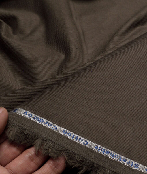 Arvind Tresca  Corduroy Cotton 18 Wales Stretchable Suiting Fabric (Dark Green)