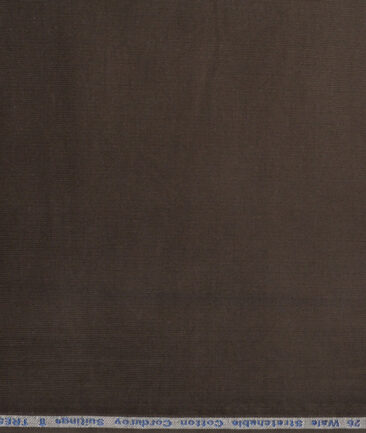 Arvind Tresca  Corduroy Cotton 26 Wales Stretchable Suiting Fabric (Dark Green)