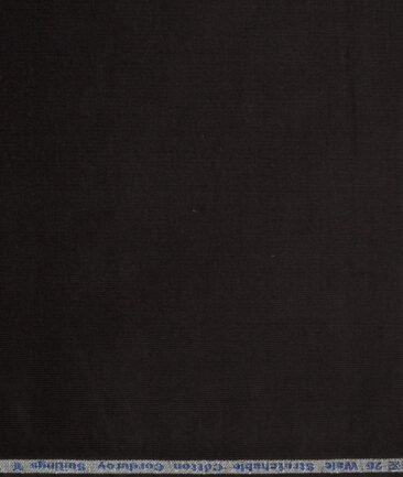 Arvind Tresca  Corduroy Cotton 26 Wales Stretchable Suiting Fabric (Dark Greyish Green)