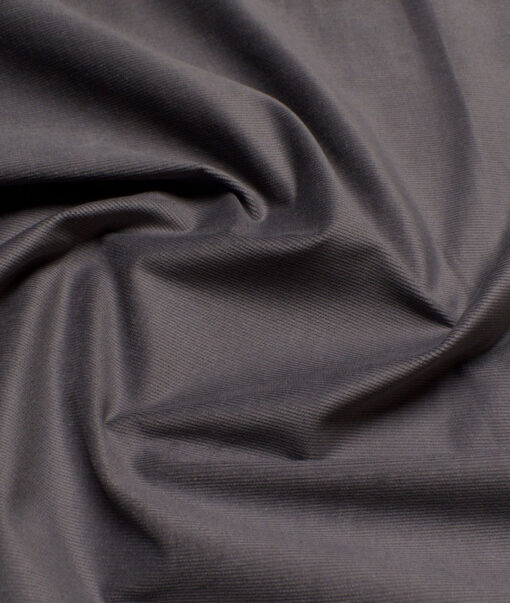 Arvind Tresca  Corduroy Cotton 26 Wales Stretchable Suiting Fabric (Grey)