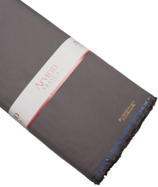 Arvind Tresca  Corduroy Cotton 26 Wales Stretchable Suiting Fabric (Grey)