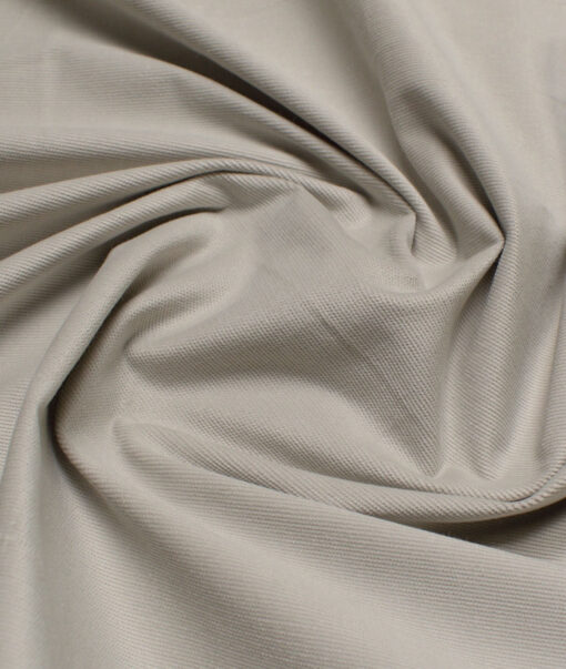 Arvind Tresca  Corduroy Cotton 26 Wales Stretchable Suiting Fabric (Light Pistachios Grey)