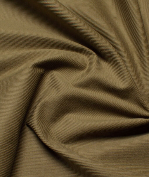 Arvind Tresca  Corduroy Cotton 18 Wales Stretchable Suiting Fabric (Muesli Green)