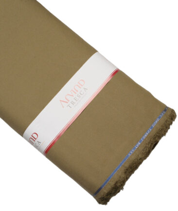 Arvind Tresca  Corduroy Cotton 18 Wales Stretchable Suiting Fabric (Muesli Green)