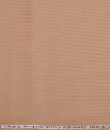 Arvind Tresca  Corduroy Cotton 18 Wales Stretchable Suiting Fabric (Sand Beige)