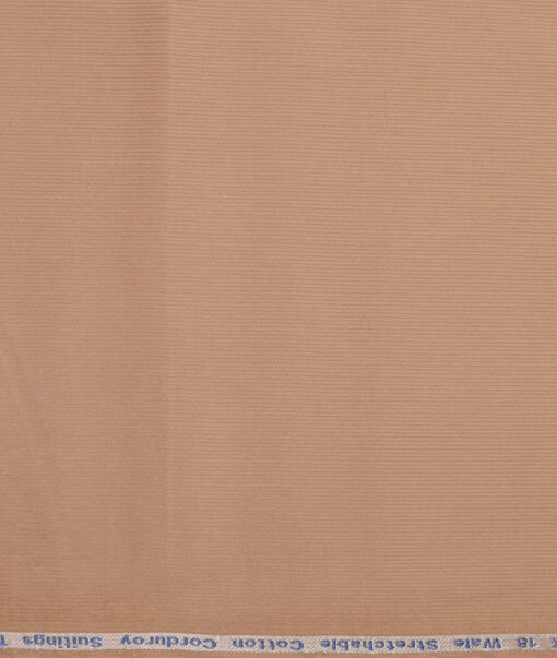 Arvind Tresca  Corduroy Cotton 18 Wales Stretchable Suiting Fabric (Sand Beige)