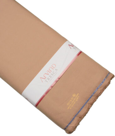 Arvind Tresca  Corduroy Cotton 18 Wales Stretchable Suiting Fabric (Sand Beige)