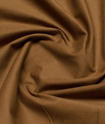 Arvind Tresca  Corduroy Cotton 18 Wales Stretchable Suiting Fabric (Tiger Orange)
