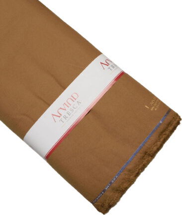 Arvind Tresca  Corduroy Cotton 18 Wales Stretchable Suiting Fabric (Tiger Orange)