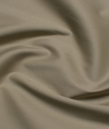 Arvind Tresca  Solids Wrinkle Resistant Premium Cotton Stretchable Trouser or Chinos Fabric (Light Grey)