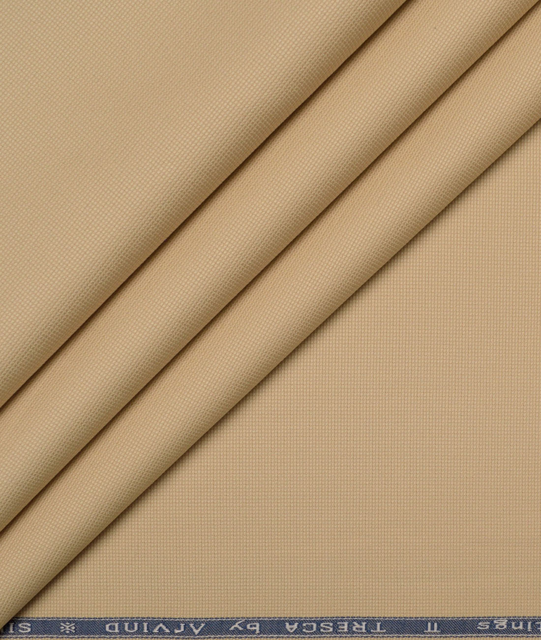 Arvind Tresca Structured Cotton Stretchable Trouser or Chinos Fabric (Beige) Arvind Tresca Structured Cotton Stretchable Trouser or Chinos Fabric (Beige)