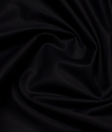 Arvind Tresca  Structured Cotton Stretchable Trouser or Chinos Fabric (Black)