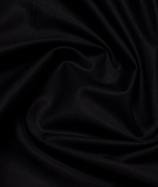 Arvind Tresca  Structured Cotton Stretchable Trouser or Chinos Fabric (Black)