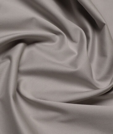 Arvind Tresca  Structured Cotton Stretchable Trouser or Chinos Fabric (Light Grey)