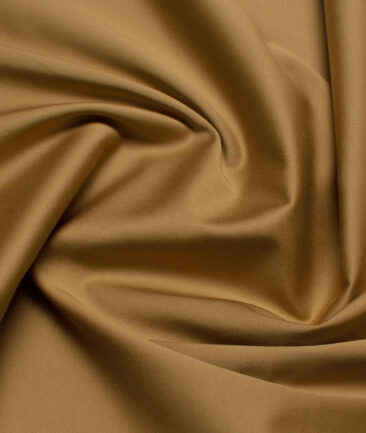 Arvind Tresca  Solids Cotton Stretchable Trouser or Chinos Fabric (Camel Brown)