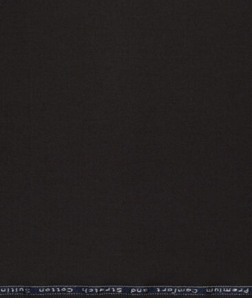 Arvind Tresca  Solids Cotton Stretchable Trouser or Chinos Fabric (Dark Grey)