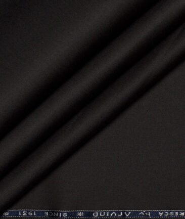 Arvind Tresca  Solids Cotton Stretchable Trouser or Chinos Fabric (Dark Grey)