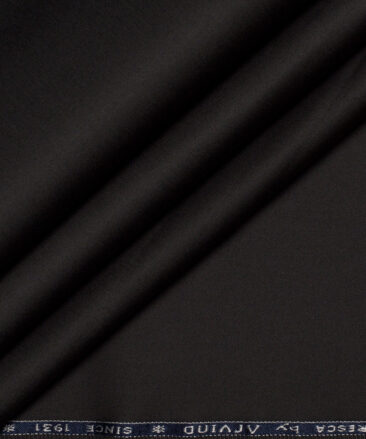 Arvind Tresca  Solids Cotton Stretchable Trouser or Chinos Fabric (Dark Grey)