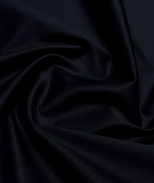 Arvind Tresca  Solids Cotton Stretchable Trouser or Chinos Fabric (Dark Navy Blue)