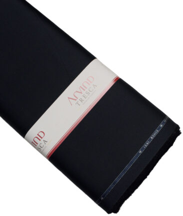 Arvind Tresca  Solids Cotton Stretchable Trouser or Chinos Fabric (Dark Navy Blue)