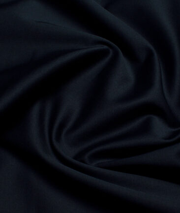 Arvind Tresca  Solids Cotton Stretchable Trouser or Chinos Fabric (Dark Peacock Blue)