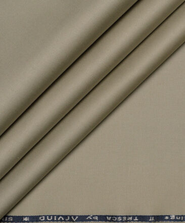 Arvind Tresca  Solids Cotton Stretchable Trouser or Chinos Fabric (Light Pistachios Green)