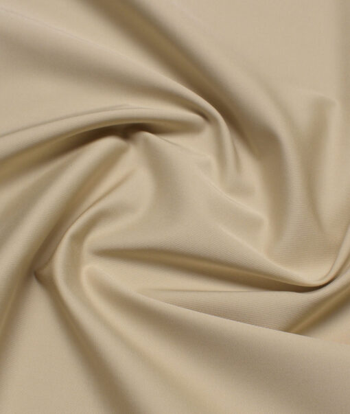 Arvind Tresca  Solids Cotton Stretchable Trouser or Chinos Fabric (Beige)