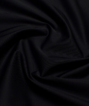 Arvind Tresca  Solids Cotton Stretchable Trouser or Chinos Fabric (Black)