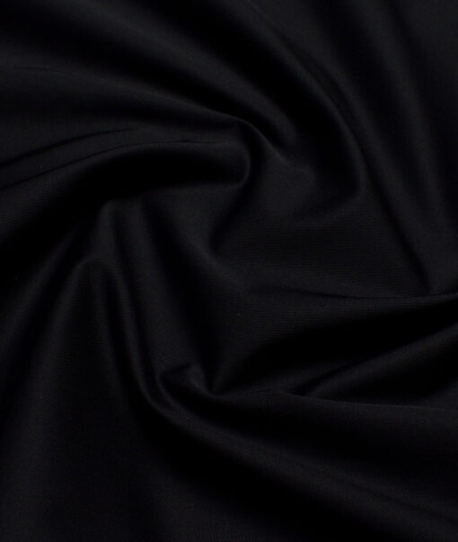 Arvind Tresca  Solids Cotton Stretchable Trouser or Chinos Fabric (Black)