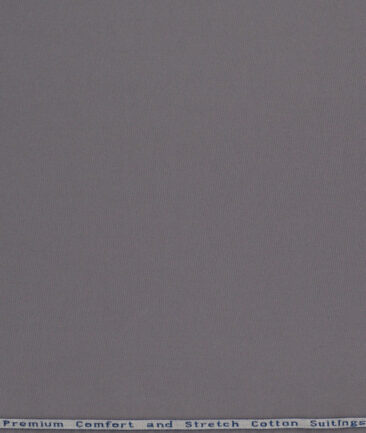 Arvind Tresca  Solids Cotton Stretchable Trouser or Chinos Fabric (Dark Grey)