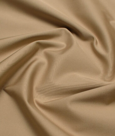 Arvind Tresca  Solids Cotton Stretchable Trouser or Chinos Fabric (Khakhi)