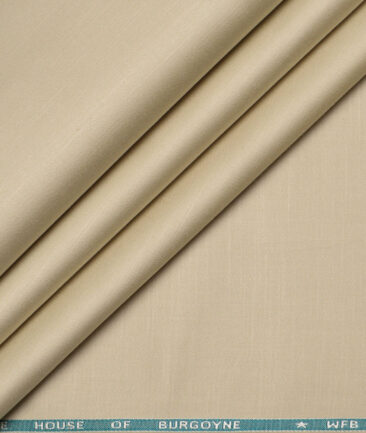Burgoyne  Solids Cotton Stretchable Trouser or Chinos Fabric (Hampton Beige)