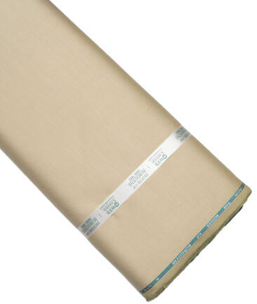 Burgoyne  Solids Cotton Stretchable Trouser or Chinos Fabric (Hampton Beige)