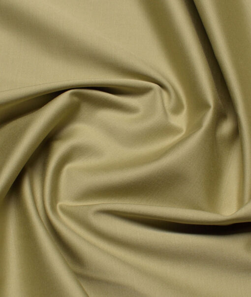 Burgoyne  Solids Cotton Stretchable Trouser or Chinos Fabric (Pavlova Beige)