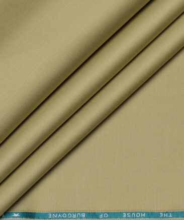 Burgoyne  Solids Cotton Stretchable Trouser or Chinos Fabric (Pavlova Beige)