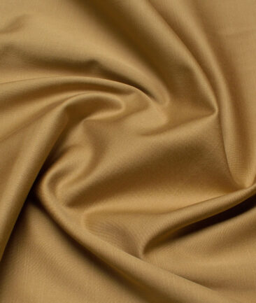 Burgoyne  Solids Cotton Stretchable Trouser or Chinos Fabric (Tan Beige)