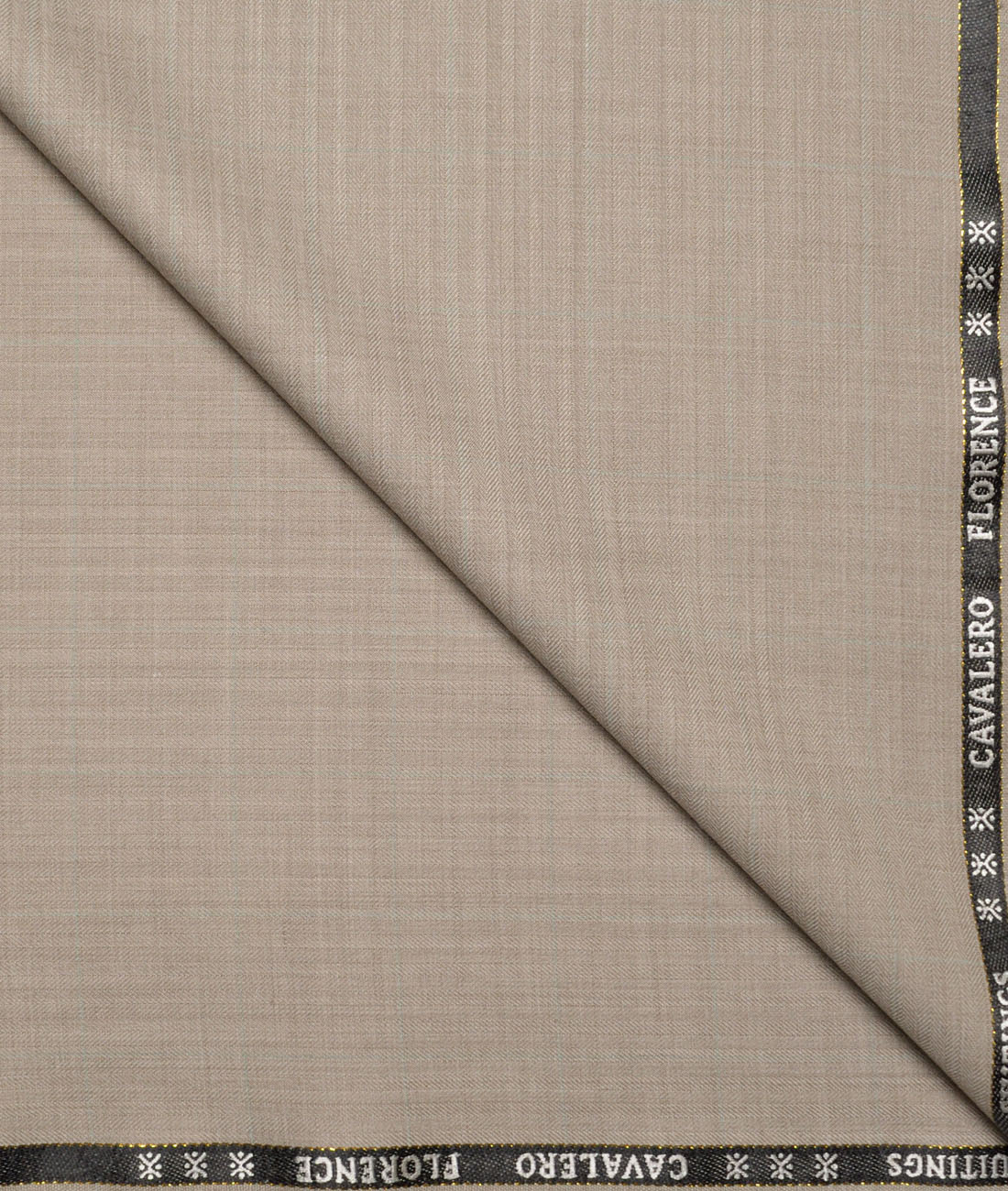 Cavalero Italy Super 120's Checks 30% Merino Wool Suiting Fabric (Beige) Cavalero Italy Super 120's Checks 30% Merino Wool Suiting Fabric (Beige)