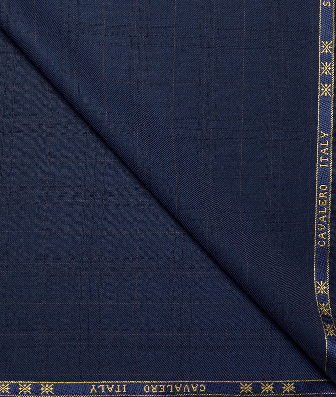 Cavalero Italy Super 120's Checks 52% Merino Wool Suiting Fabric (Dark Royal Blue) Cavalero Italy Super 120's Checks 52% Merino Wool Suiting Fabric (Dark Royal Blue)